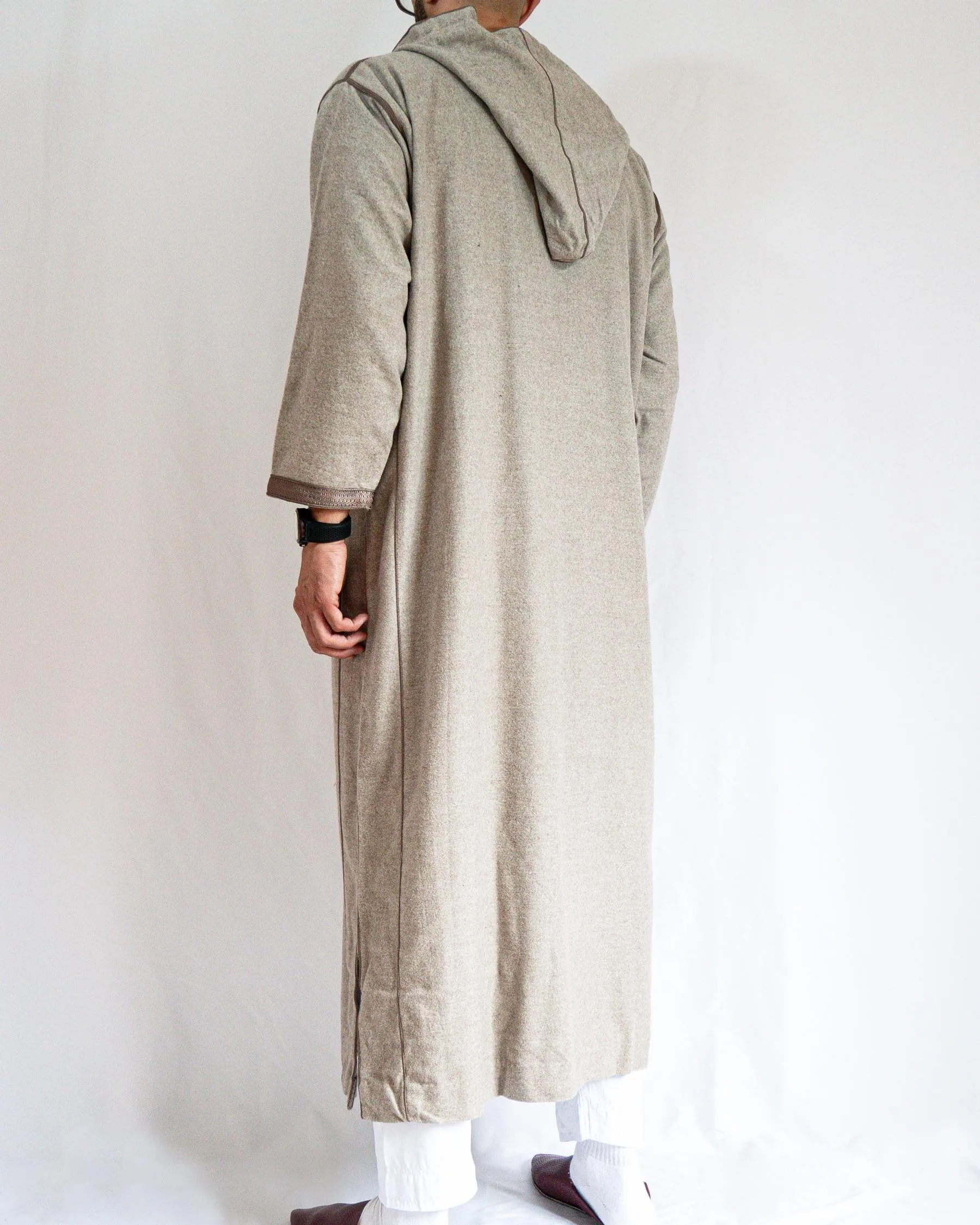 Djellaba Homme Hiver Brun