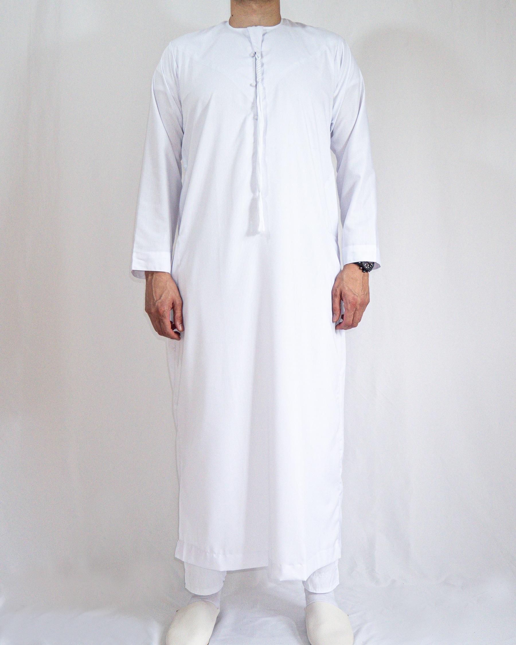 qamis emirati taupe avant