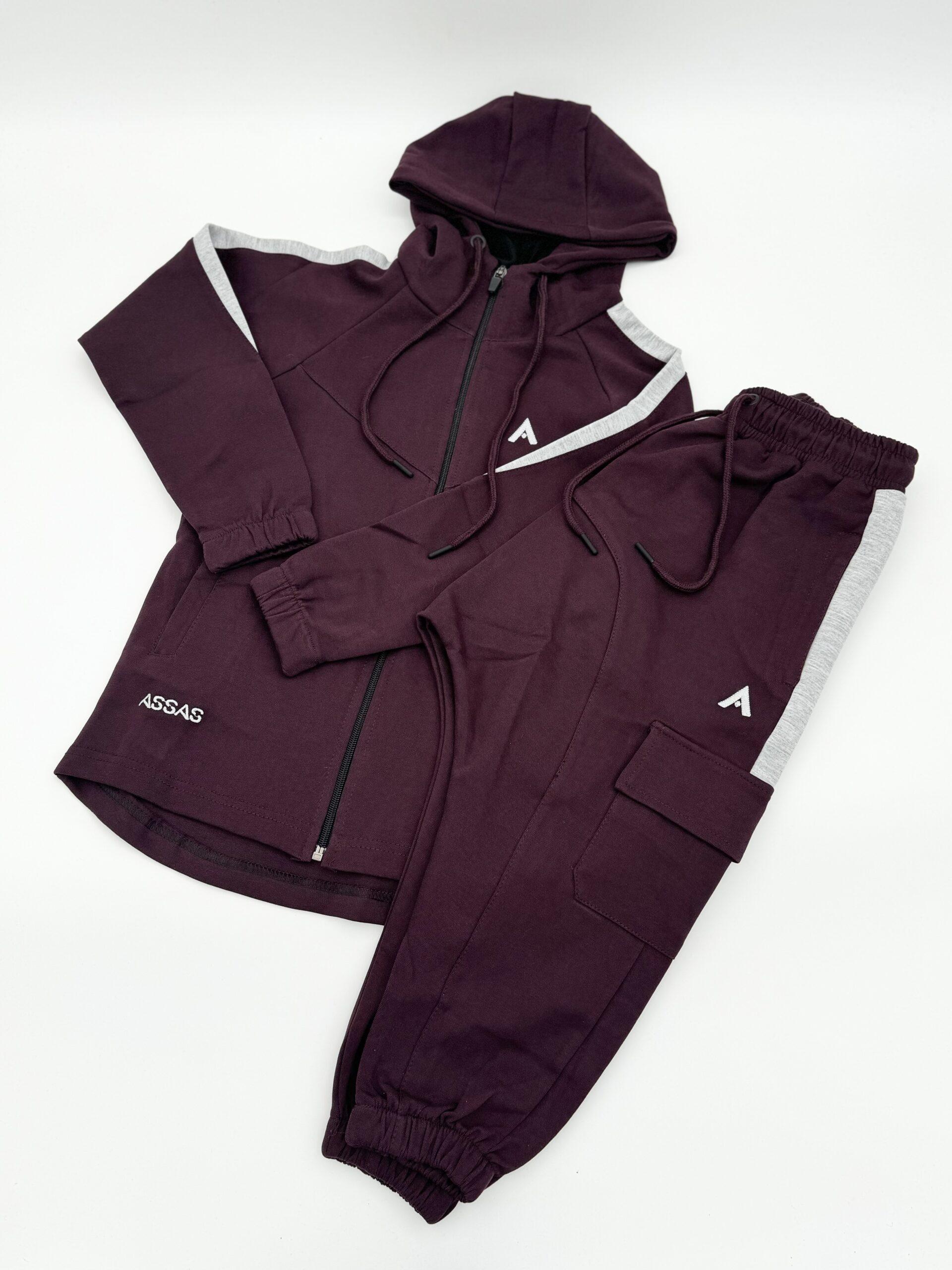 joggin sarouel enfant bordeaux ensemble
