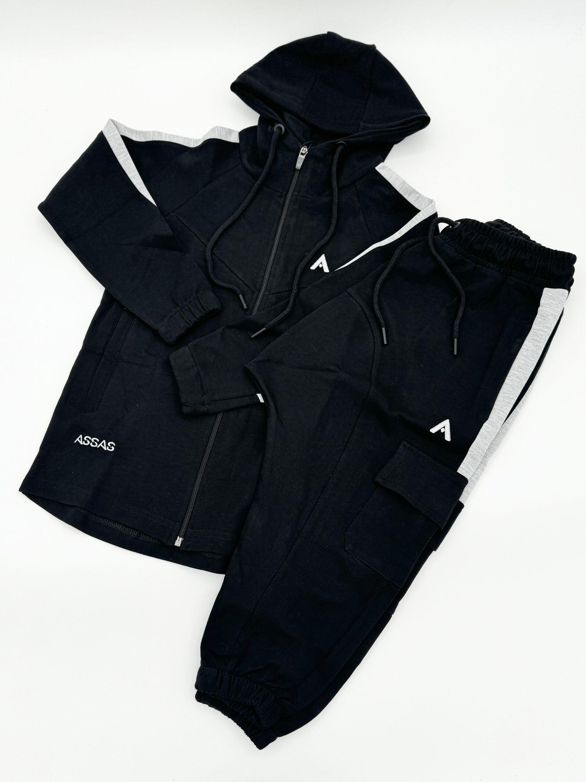 joggin sarouel enfant noir ensemble