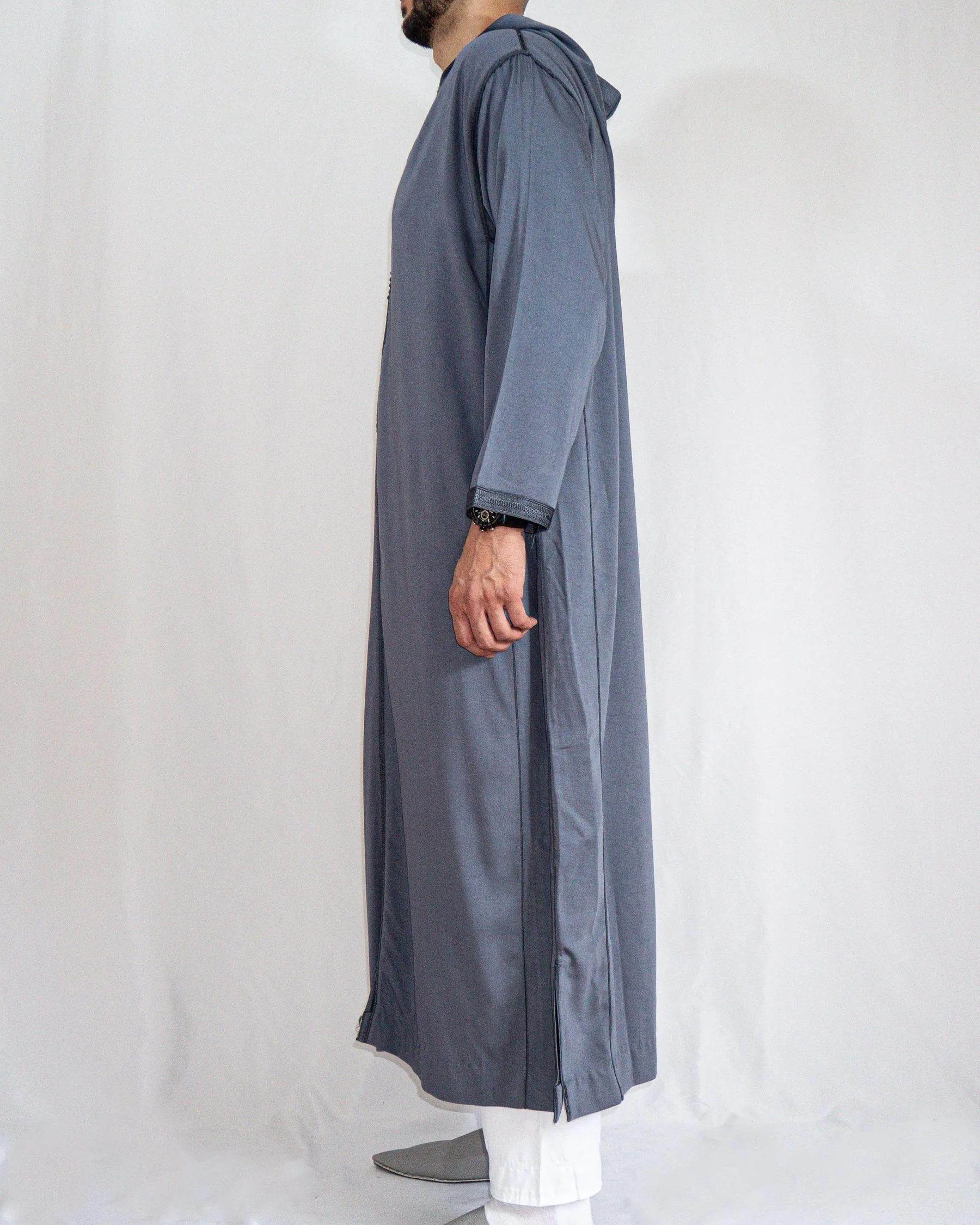 Djellaba Homme Royale Bleu gris