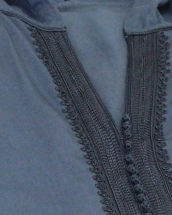 Djellaba Homme Royale Bleu gris