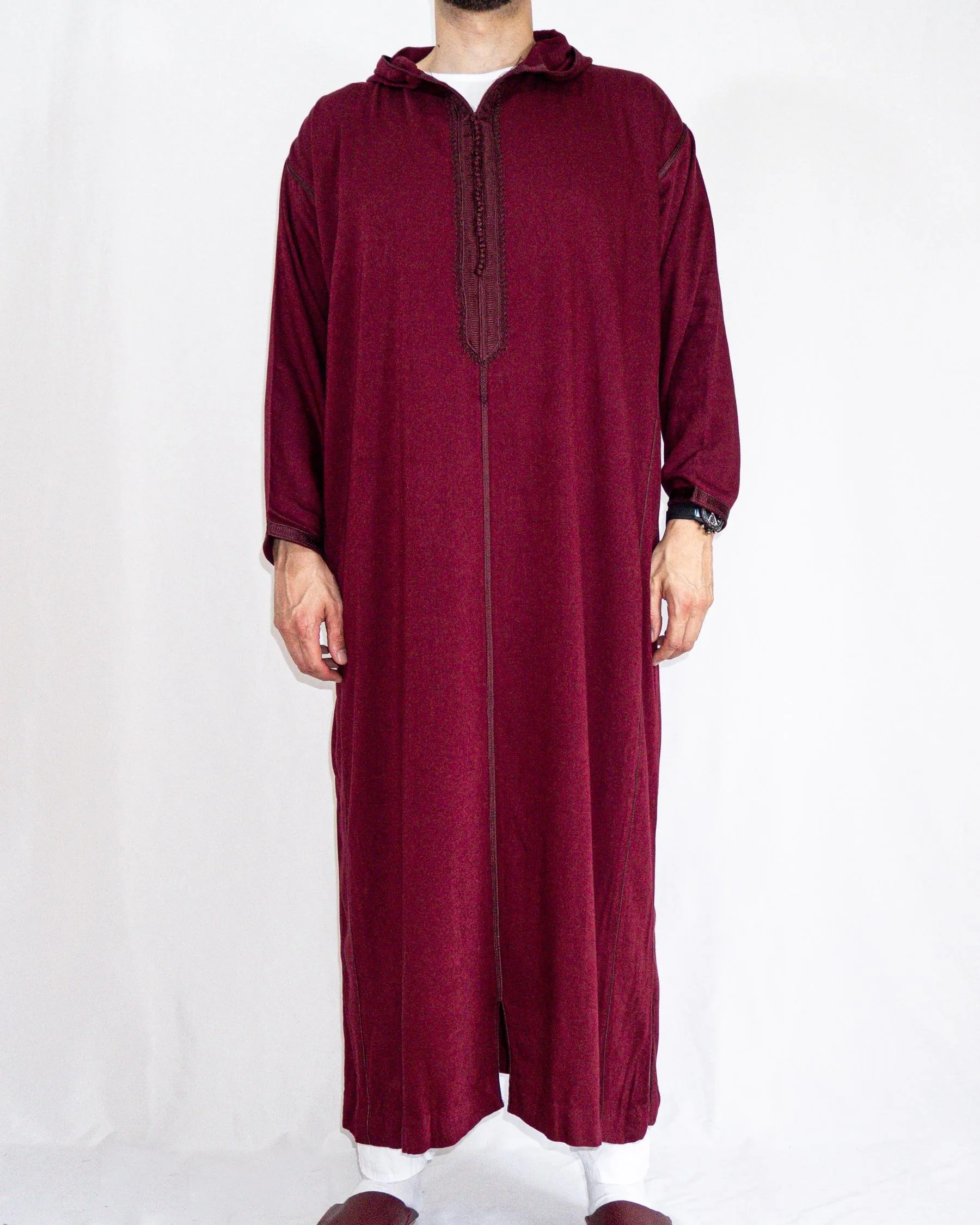 djellaba royale bordeaux avant