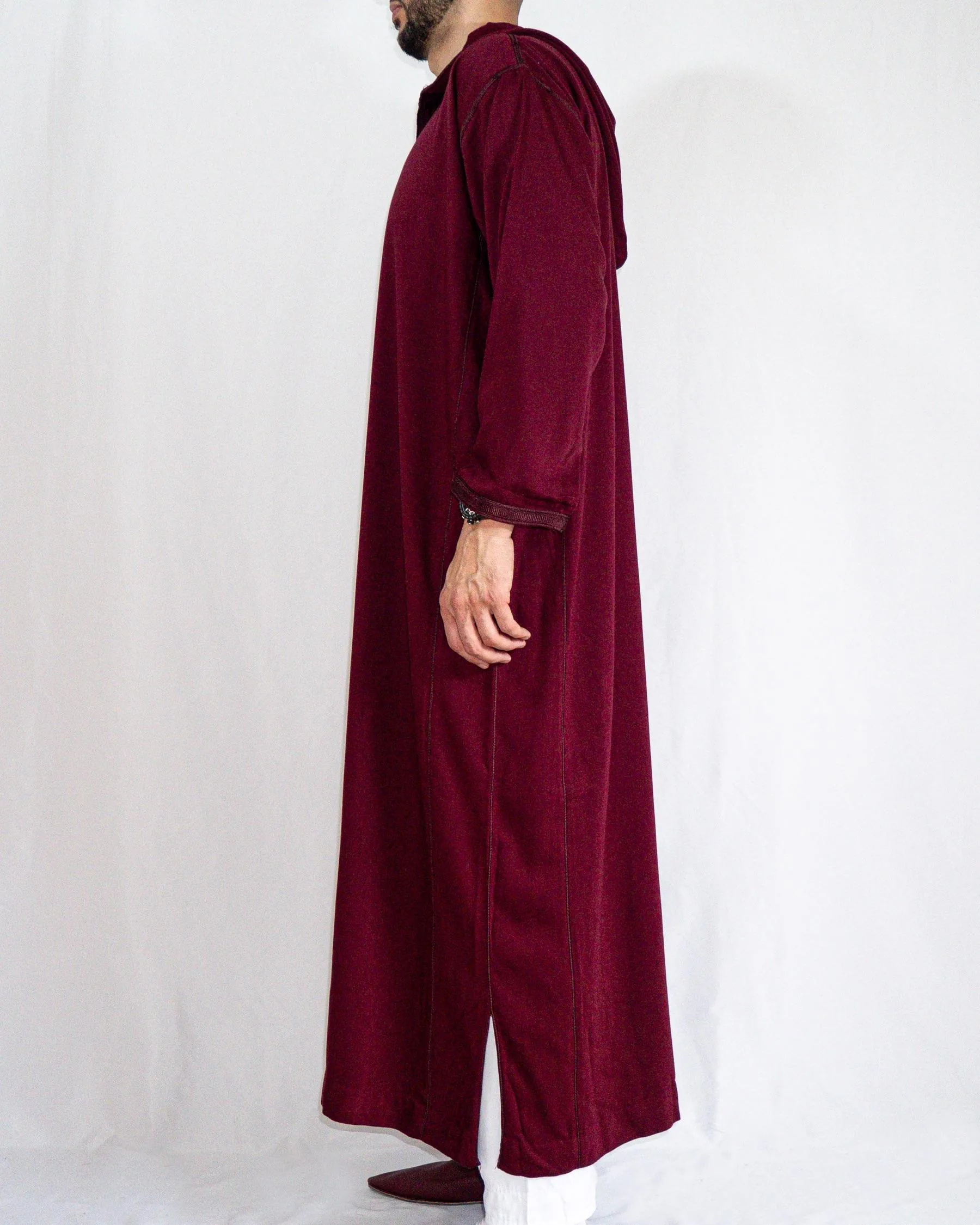 Djellaba Homme Royale Bordeaux
