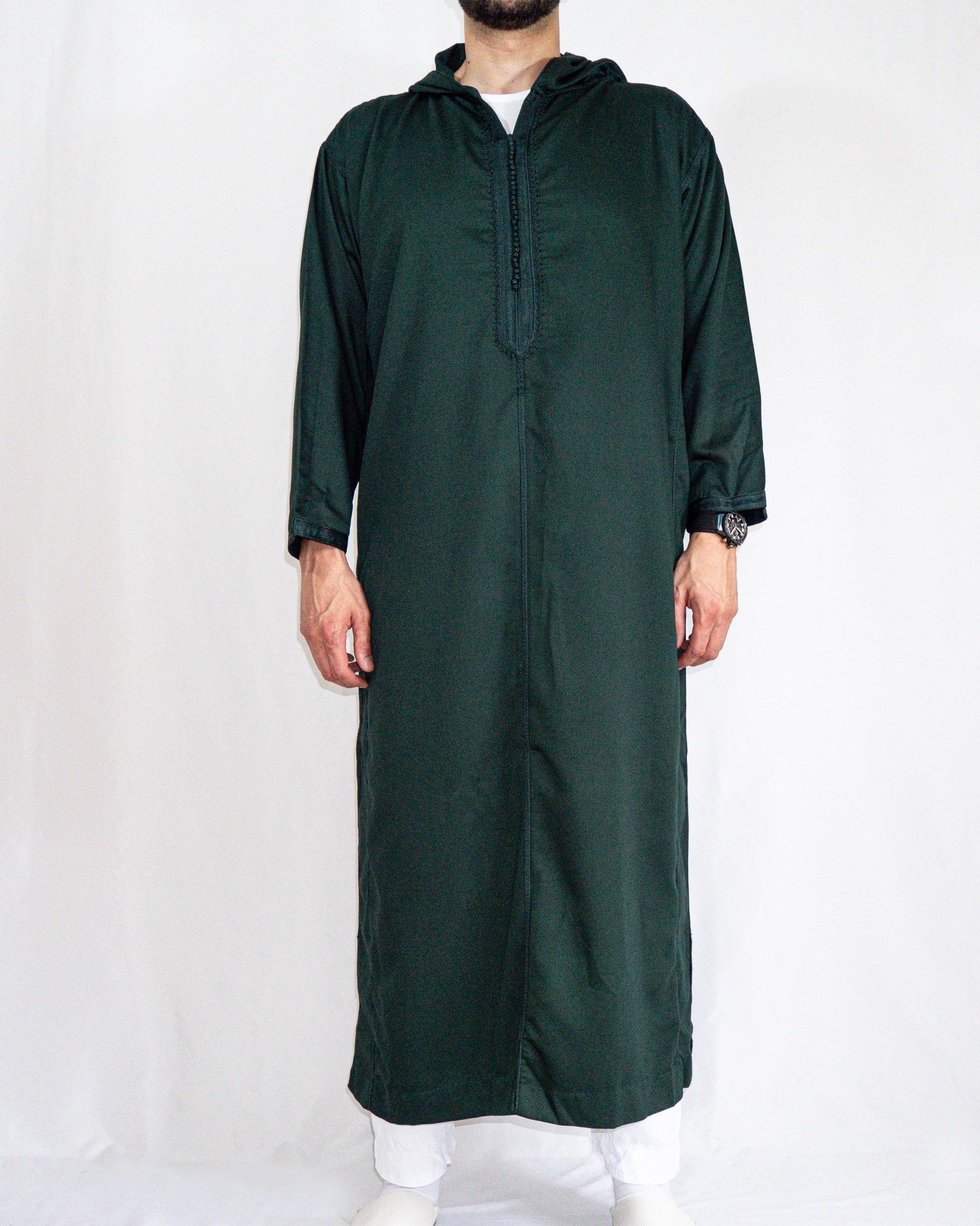 Djellaba royale vert avant