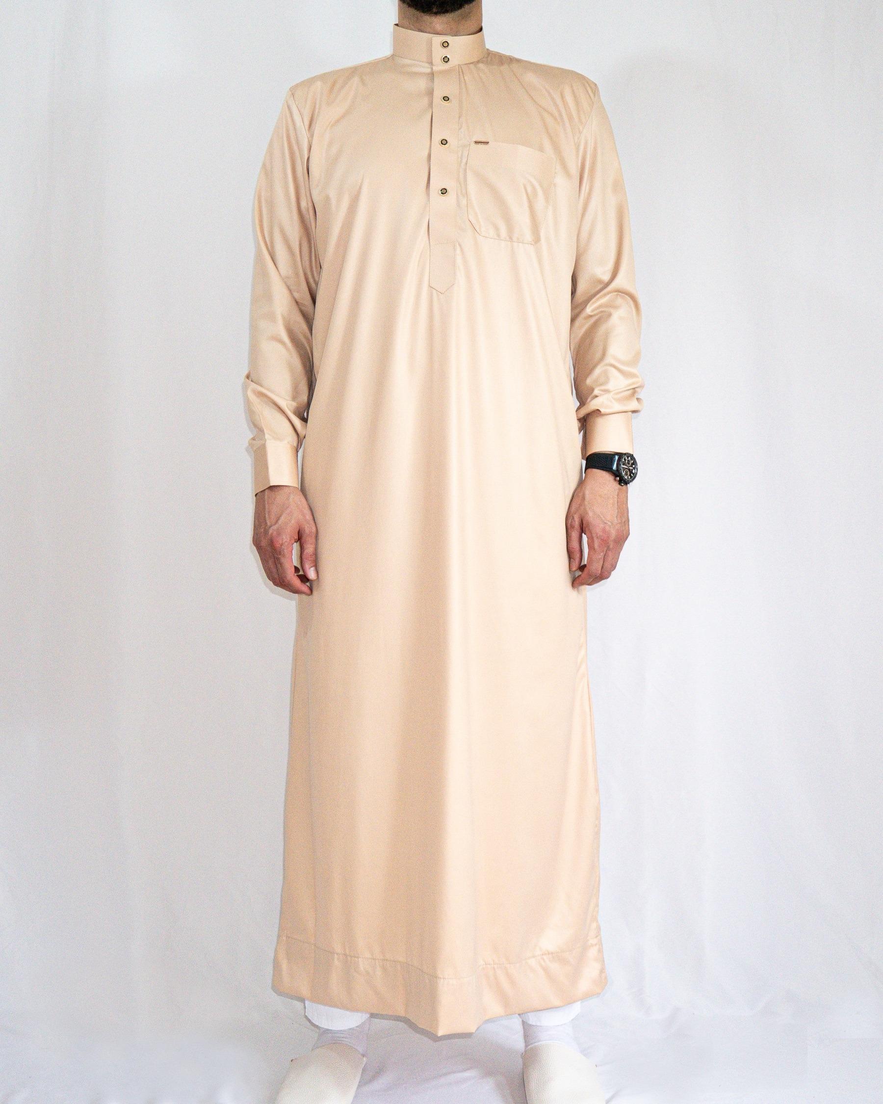 qamis saoudien beige avant