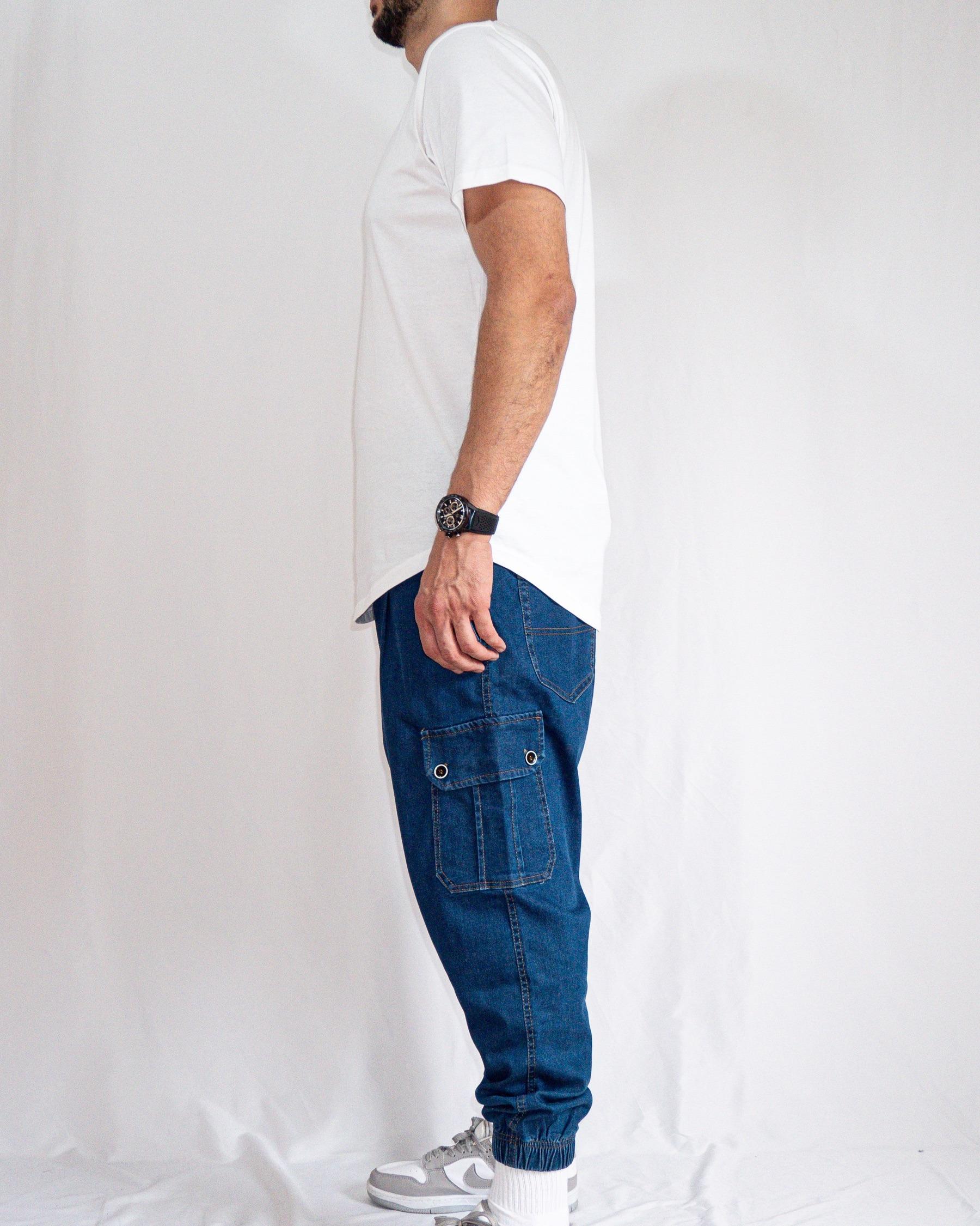 Sarouel Homme Jean Cargo