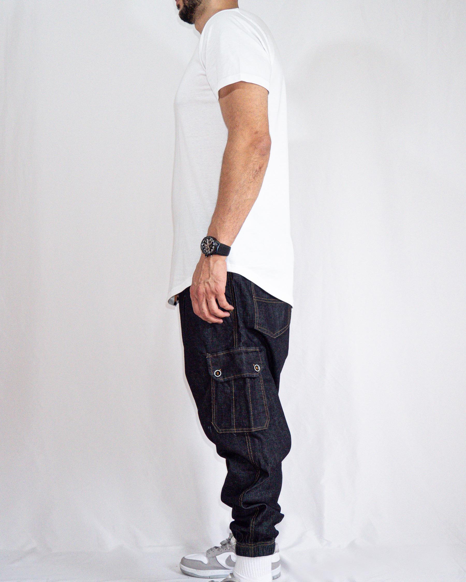 Sarouel Homme Jean Cargo