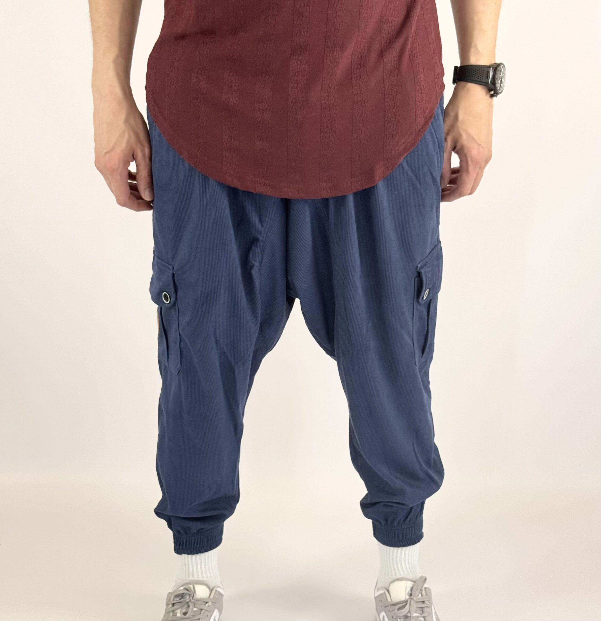 Sarouel Homme Velours - Bleu Foncé, M