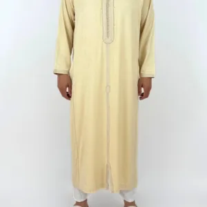 Caftan Homme Peau de Pêche Beige
