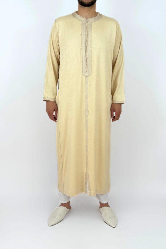 Caftan Homme Peau de Pêche