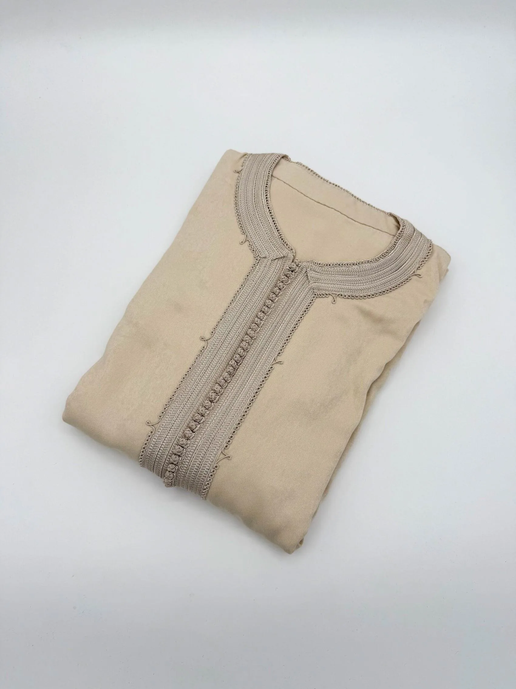Caftan Homme Peau de Pêche Beige
