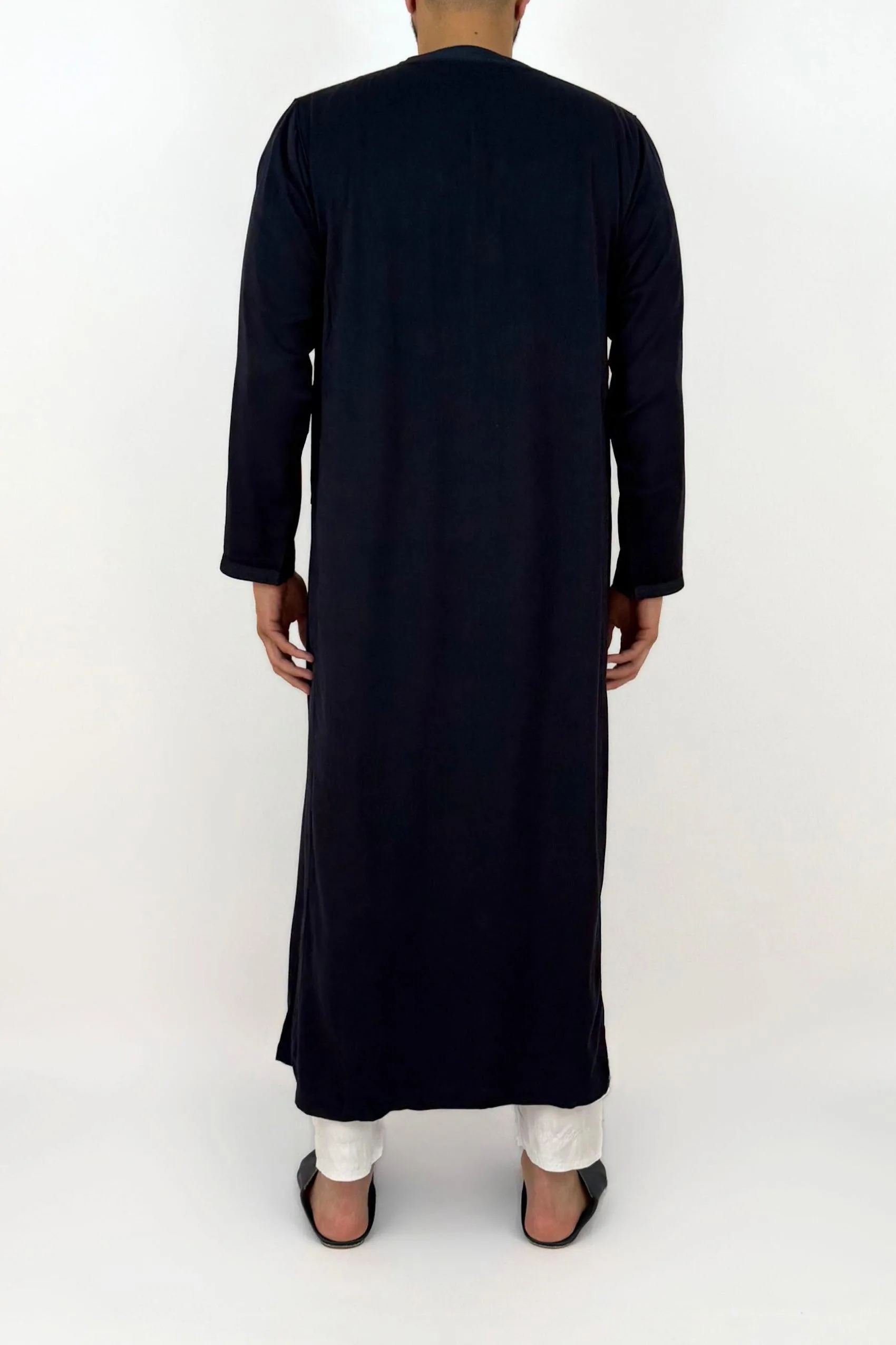 Caftan Homme Peau de Pêche Bleu foncé