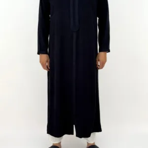 Caftan Homme Peau de Pêche Bleu foncé