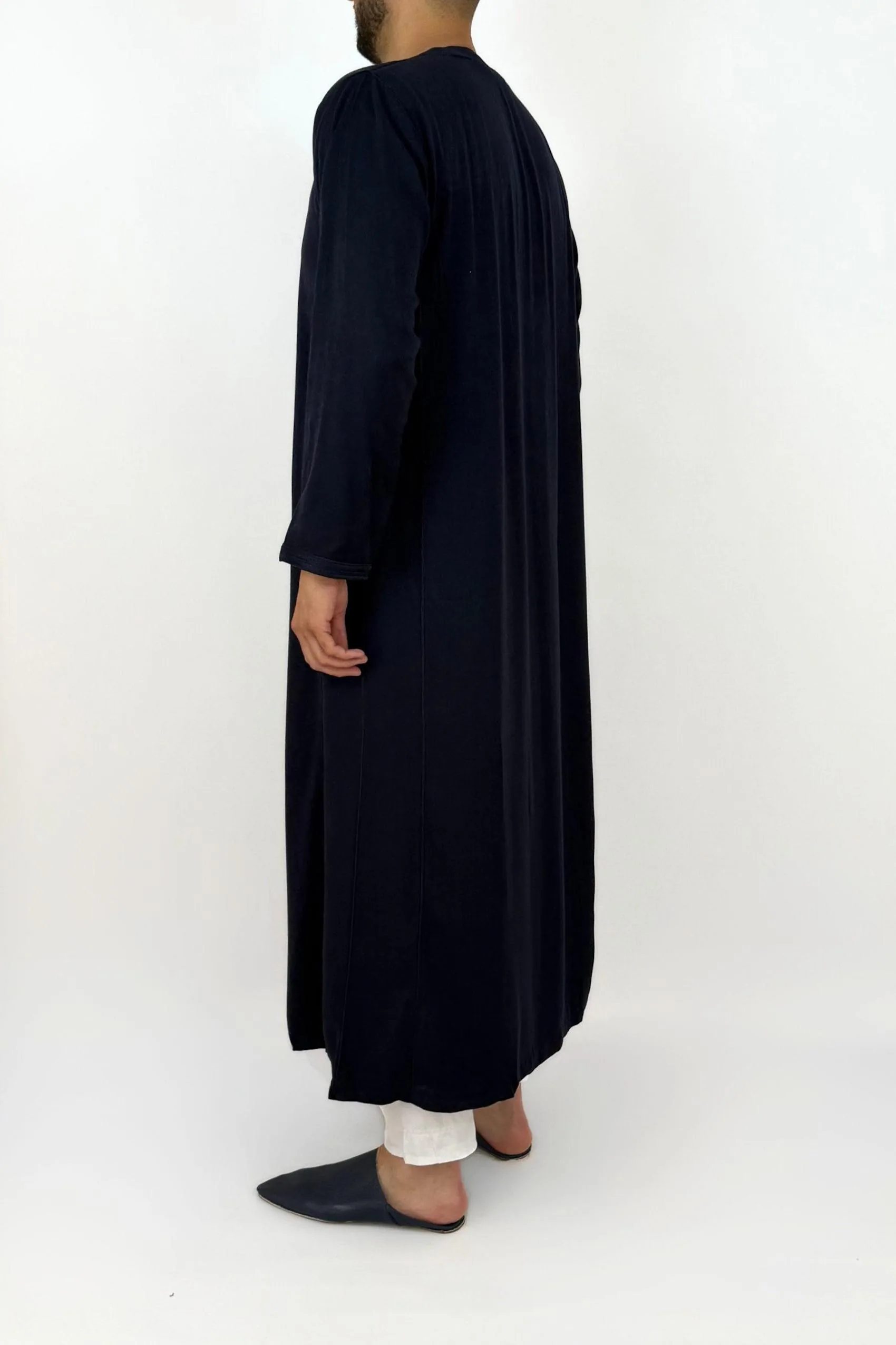 Caftan Homme Peau de Pêche Bleu foncé