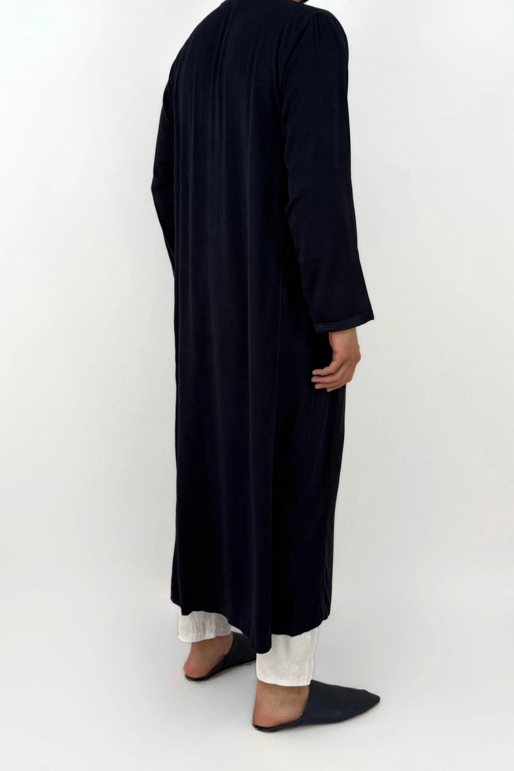 Caftan Homme Peau de Pêche Bleu foncé