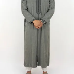 Caftan Homme Peau de Pêche Gris
