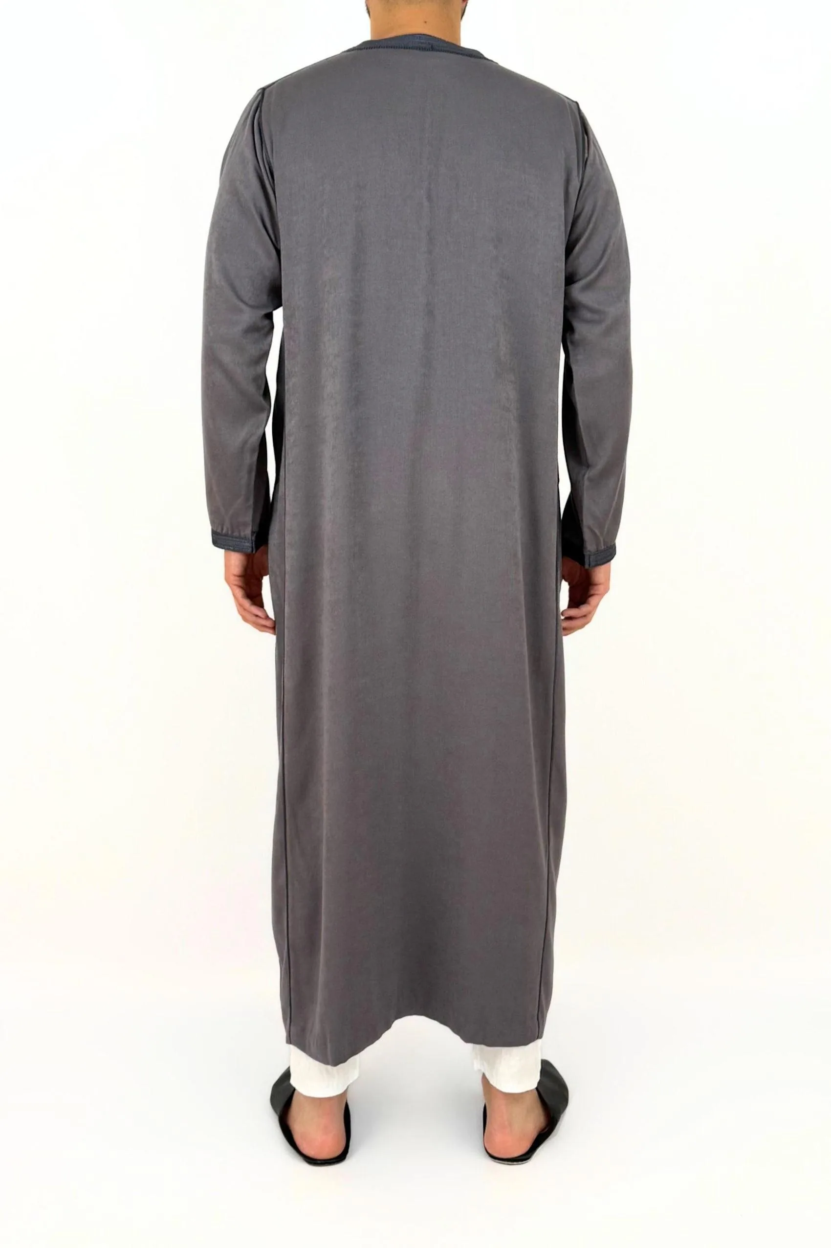 Caftan Homme Peau de Pêche Gris foncé
