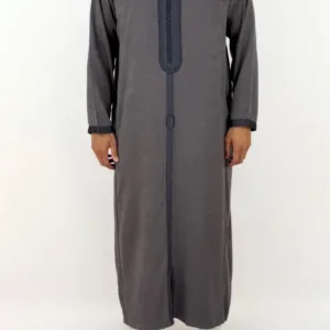 Caftan Homme Peau de Pêche Gris foncé
