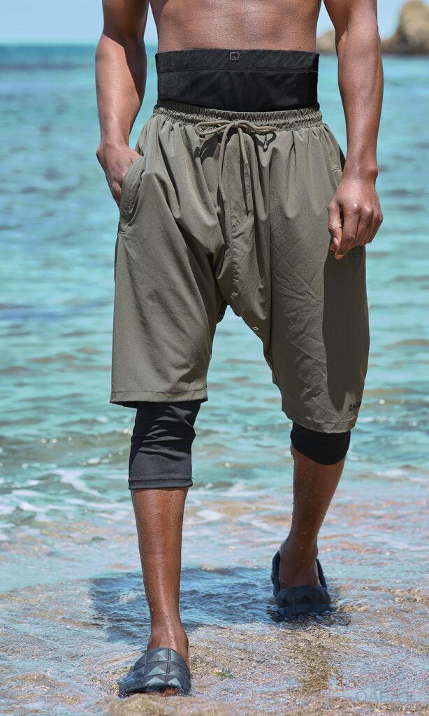 Short de Bain Qaba’il – Maillot de Bain Long Pudique et Moderne pour Homme