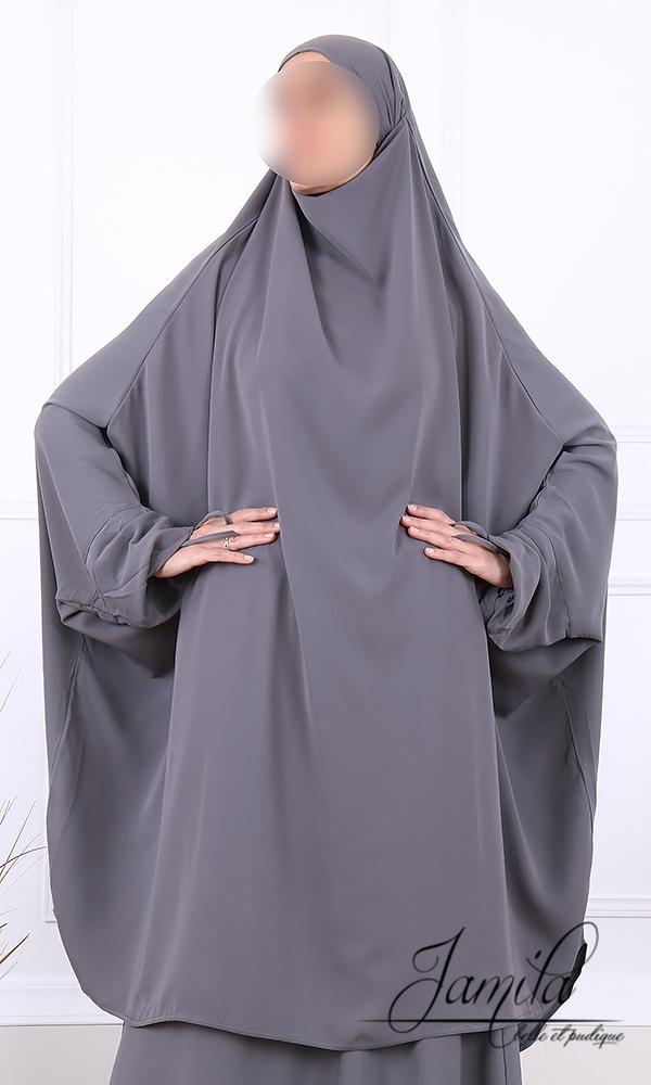 Jilbab Jupe 2 Pièces – Marque Jamila | Tissu Wool Peach Microfibre Léger