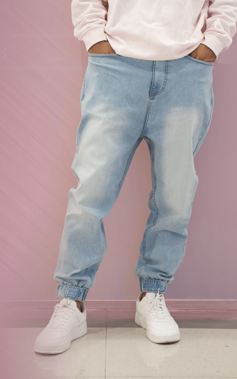 Sarouel Denim - Bleu clair, XXL