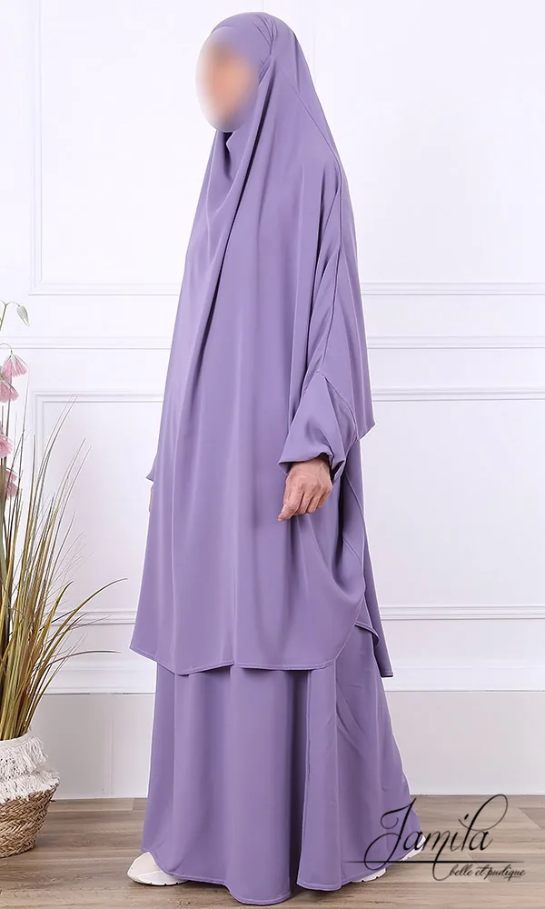 Jilbeb 2 pieces jupe Jamila lila