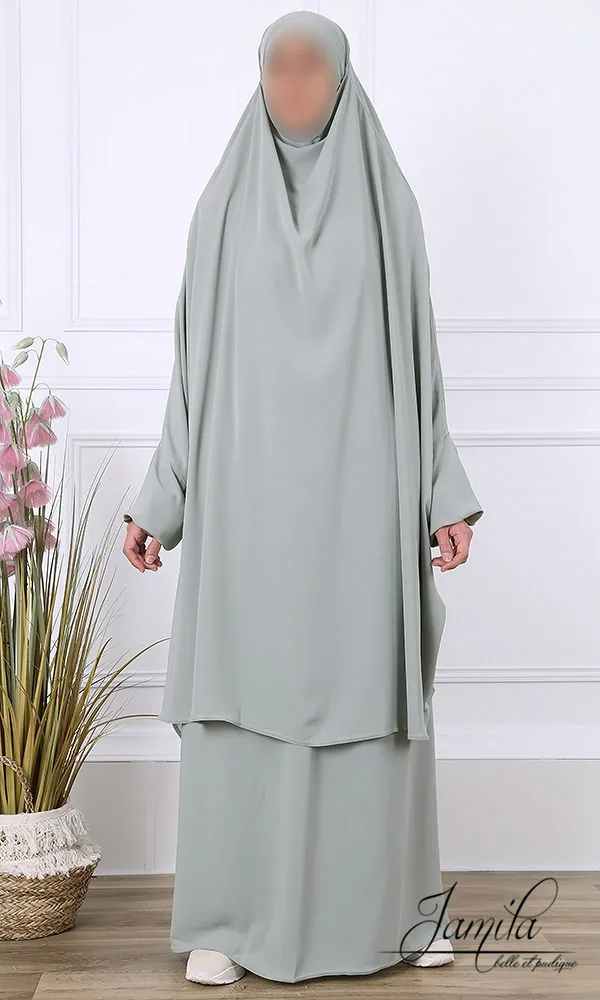 Jilbeb 2 pieces jupe Jamila kaki clair