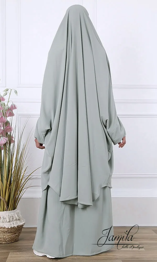 Jilbeb 2 pieces jupe Jamila kaki clair