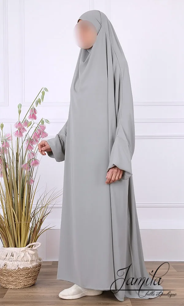 Jilbeb 2 pieces jupe Jamila Gris clair