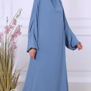 Jilbeb 1 piece jamila bleu pétrole