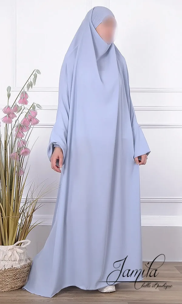 Jilbeb 1 piece jamila bleu clair