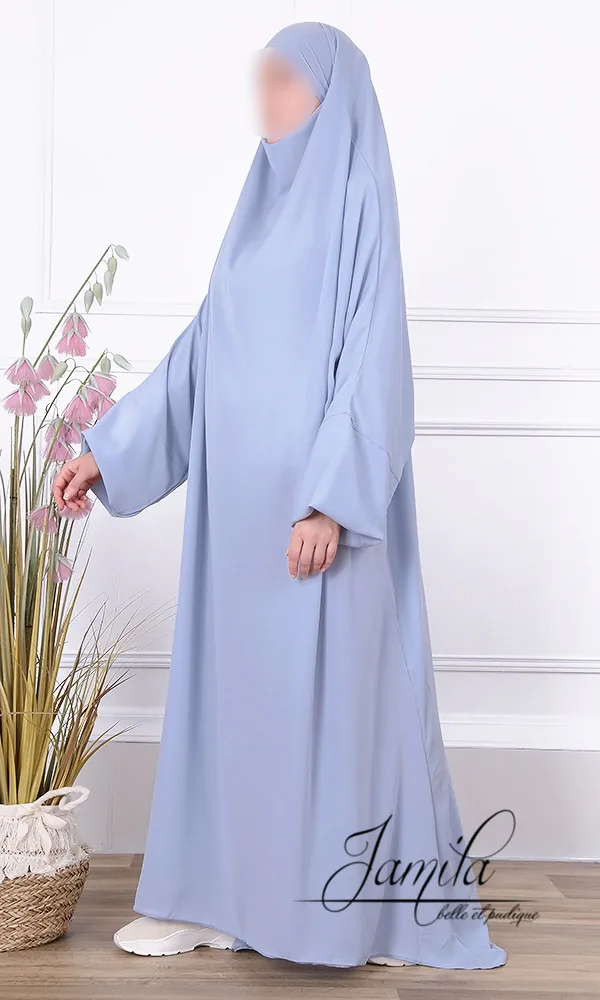 Jilbeb 1 piece jamila bleu clair