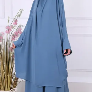 Jilbeb 2 pieces jupe Jamila bleu pétrole