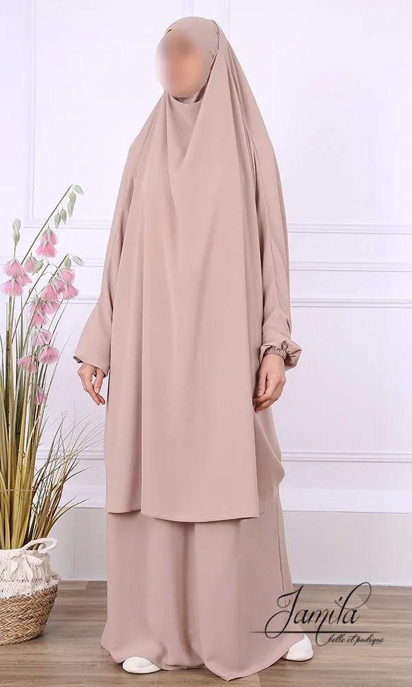 Jilbeb 2 pieces jupe Jamila taupe