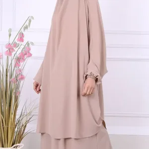 Jilbeb 2 pieces jupe Jamila taupe