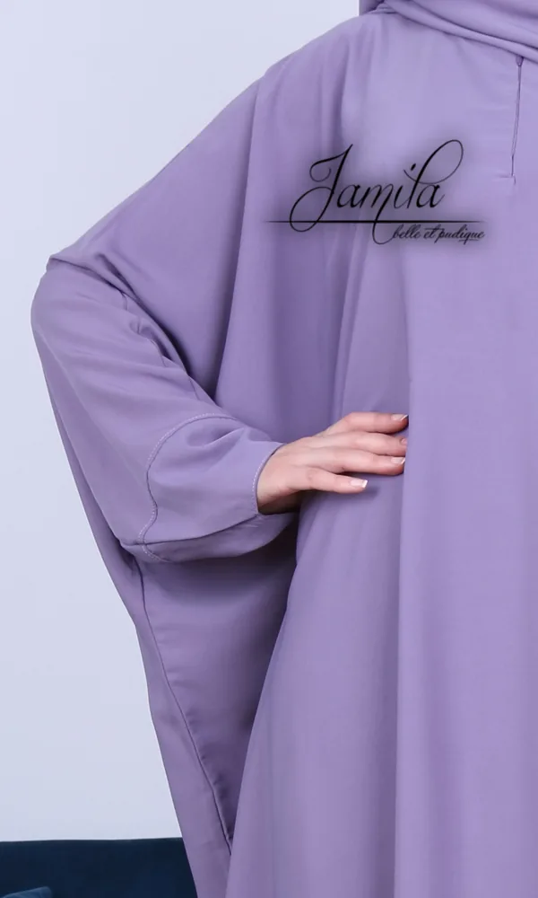 Abaya Jamila manches papillon lila