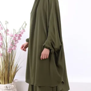 Jilbeb 2 pieces jupe Jamila Kaki