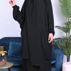 Jilbeb 2 pieces jupe Jamila noir
