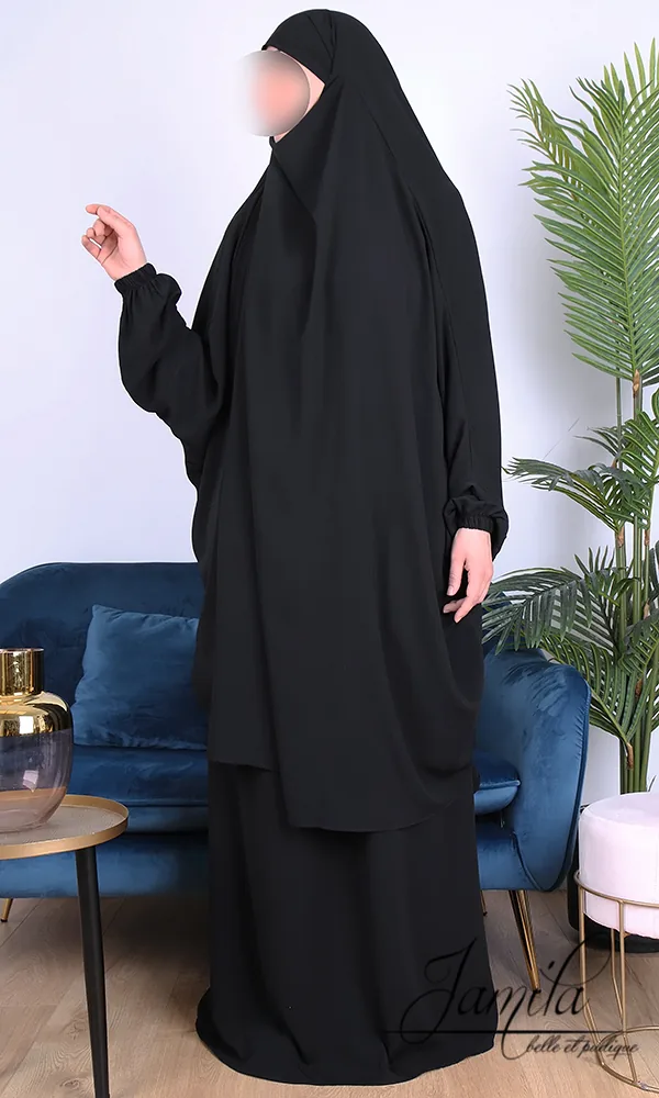 Jilbeb 2 pieces jupe Jamila noir