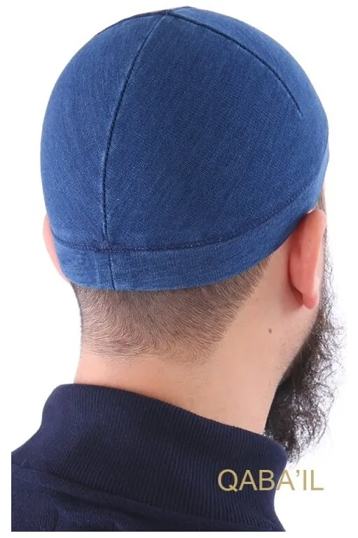 Bonnet qaba'il jean clair