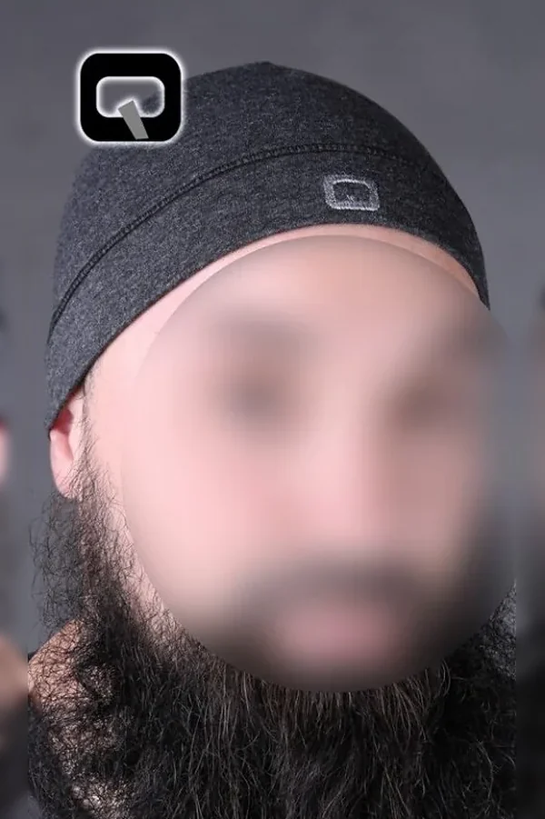 Bonnet qaba'il gris foncé