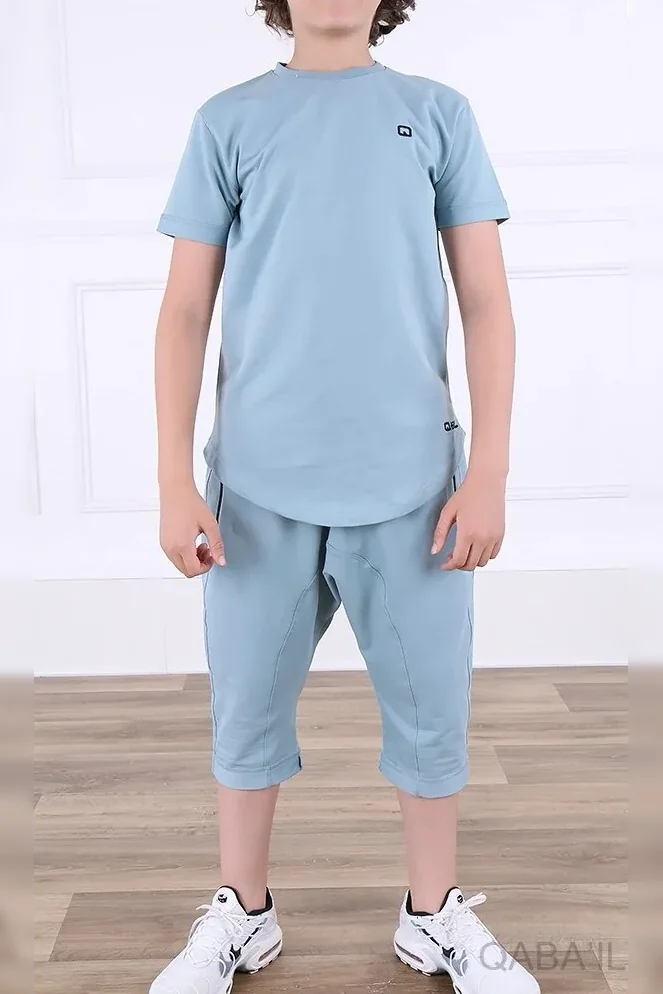 Ensemble qaba'il nautik enfant bleu ciel