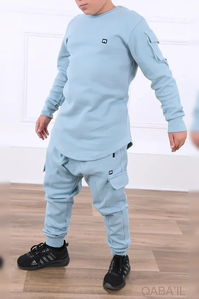 Ensemble qabail enfant neo sniper bleu horizon