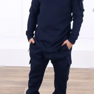 Ensemble qabail enfant neo sniper bleu nuit