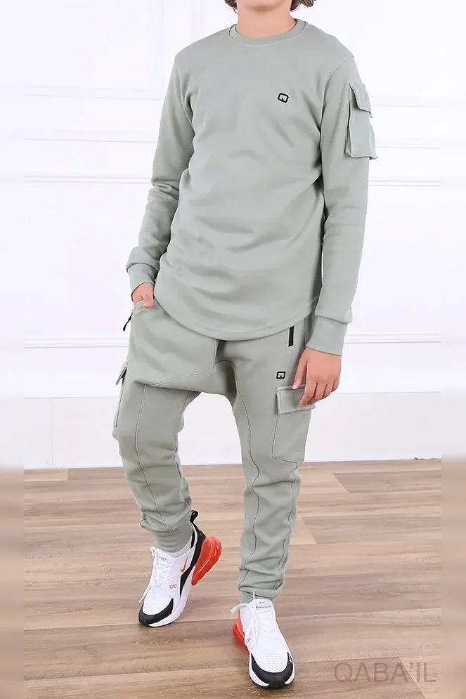 Ensemble qabail enfant neo sniper vert clair