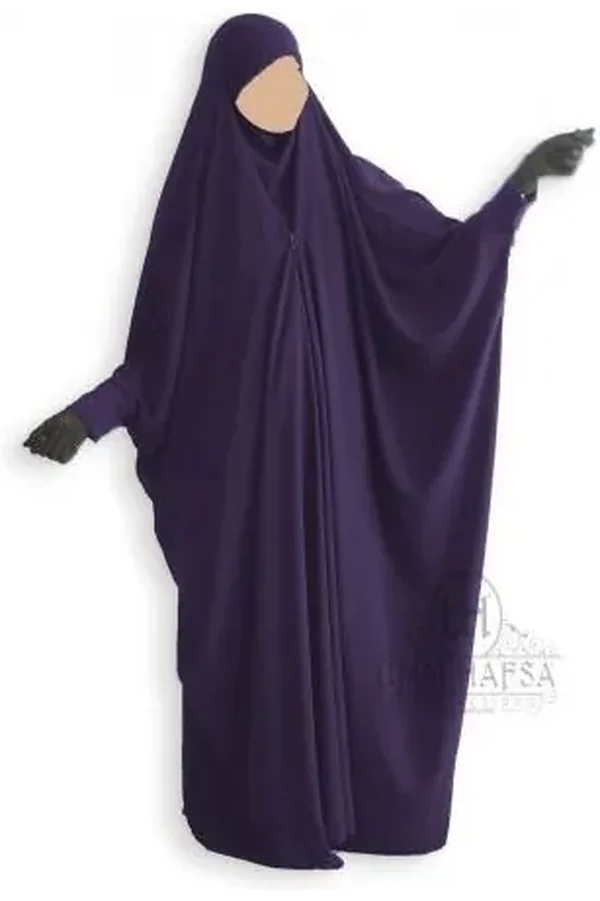 Jilbab/Jilbeb Saoudien Noir à Clips Umm Hafsa