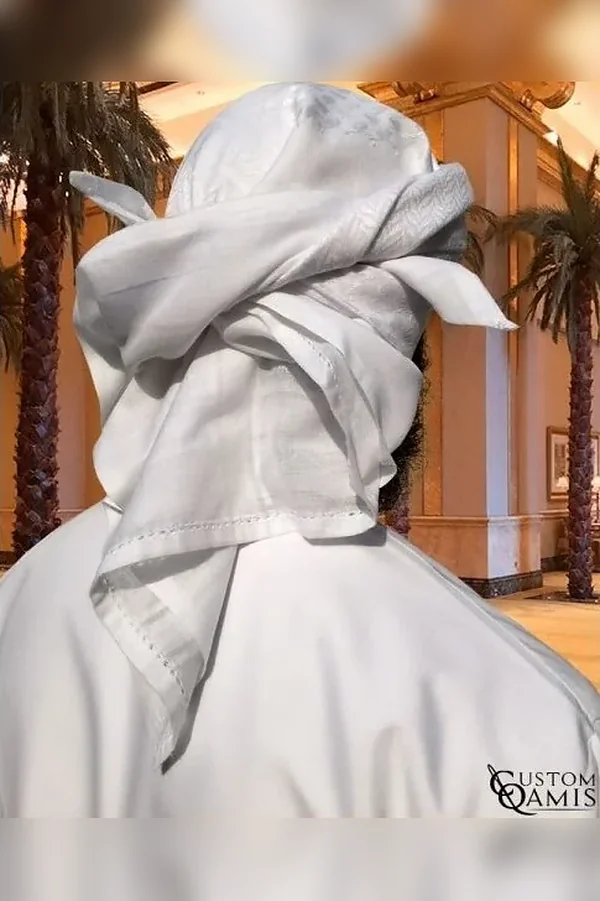 Keffieh de couleur blanc