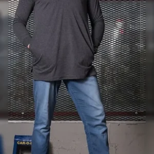 Polo qaba'il gris anthracite