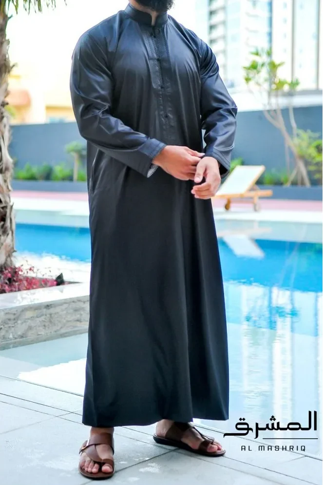 Qamis bahreini Al mashriq noir